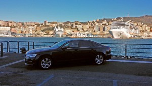 audi a8 lanterna limo service private taxi genova milano noleggio con conducente ncc